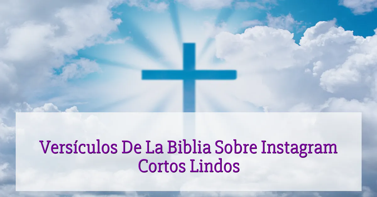 Versículos De La Biblia Sobre Instagram Cortos Lindos