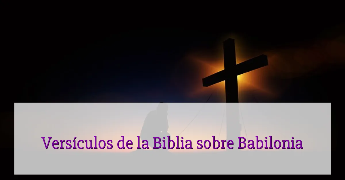 Versículos de la Biblia sobre Babilonia