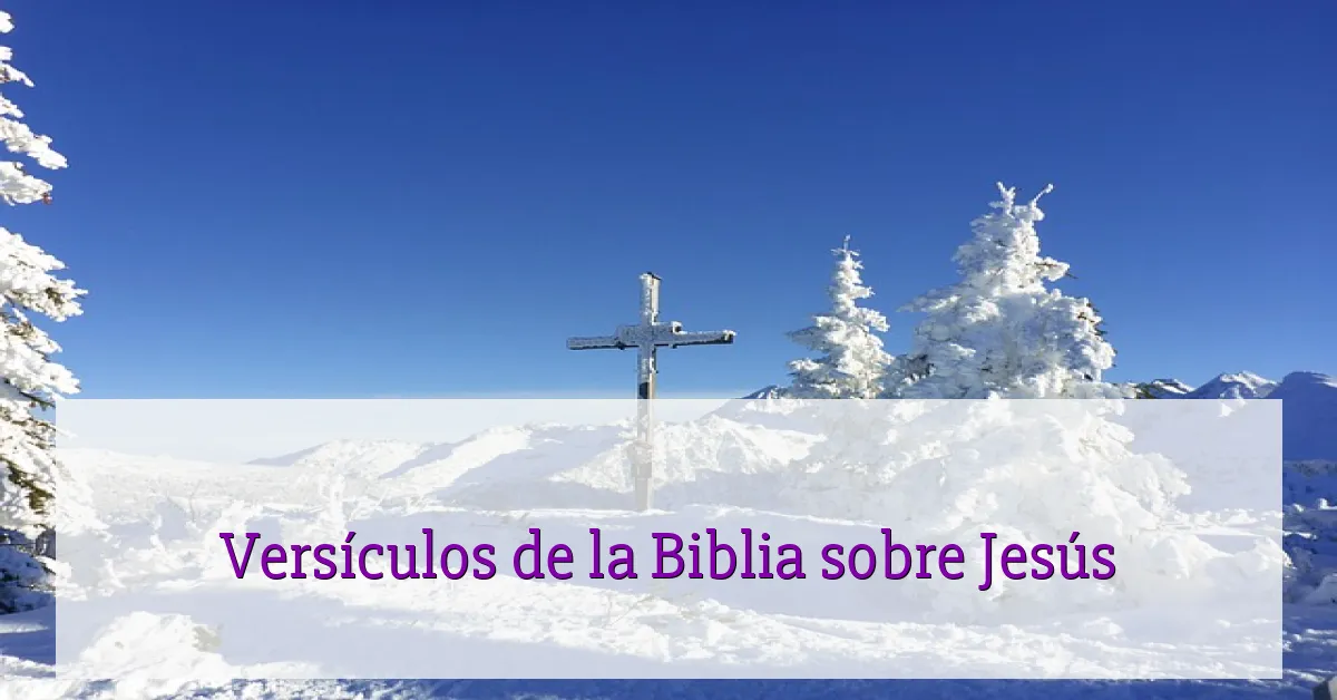 Versículos de la Biblia sobre Jesús