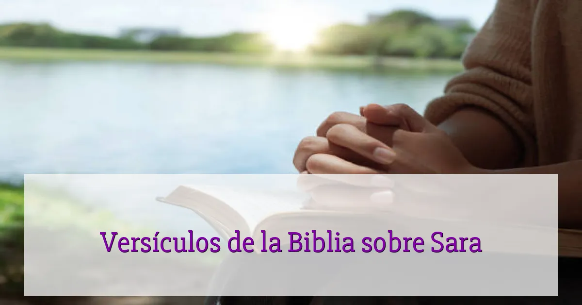Versículos de la Biblia sobre Sara