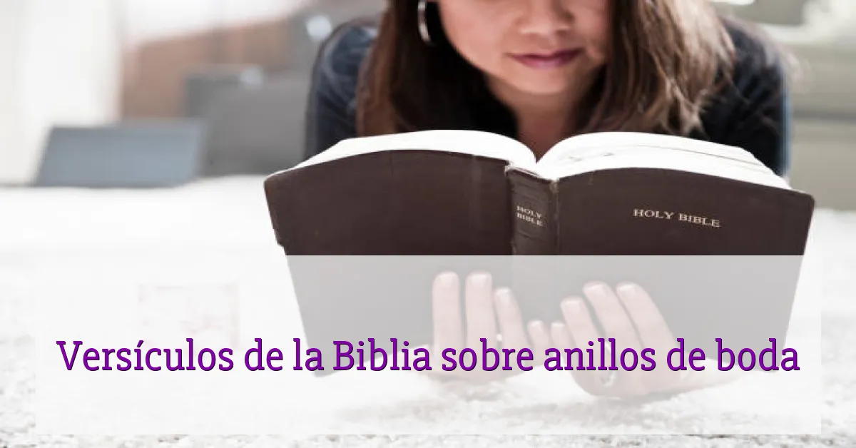 Versículos de la Biblia sobre anillos de boda