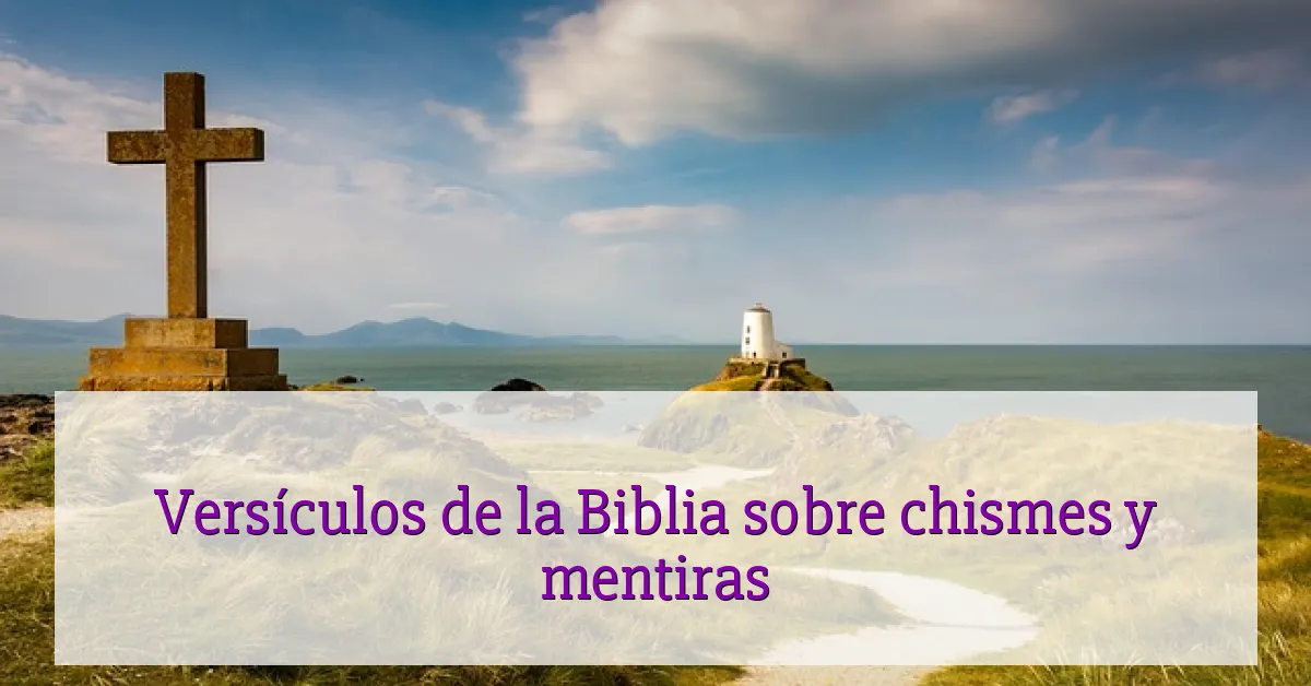 Versículos de la Biblia sobre chismes y mentiras