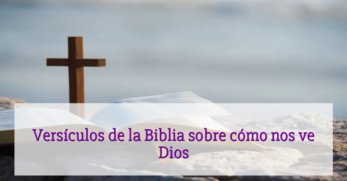 Versículos de la Biblia sobre cómo nos ve Dios