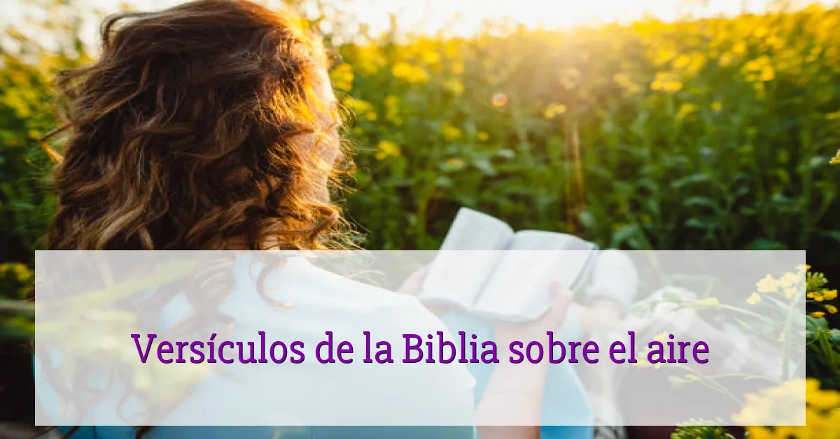 Versículos de la Biblia sobre el aire