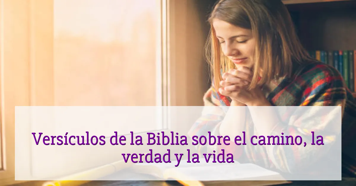 Versículos de la Biblia sobre el camino, la verdad y la vida