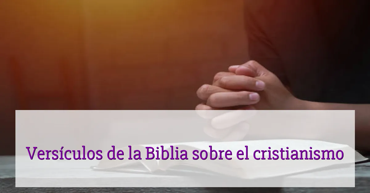 Versículos de la Biblia sobre el cristianismo