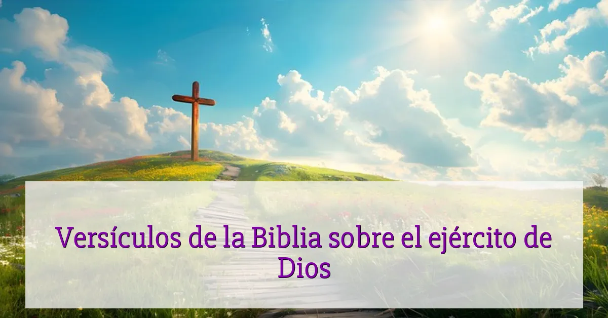 Versículos de la Biblia sobre el ejército de Dios