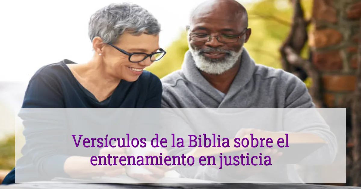 Versículos de la Biblia sobre el entrenamiento en justicia