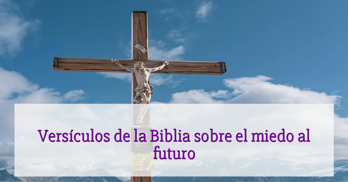 Versículos de la Biblia sobre el miedo al futuro
