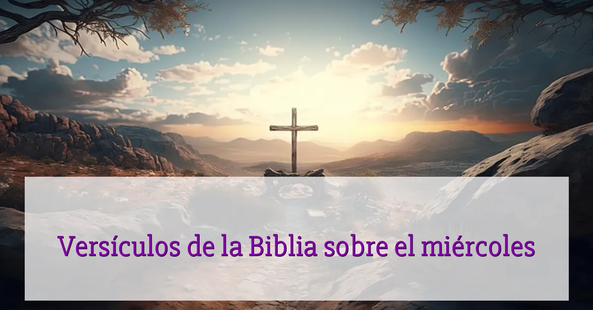 Versículos de la Biblia sobre el miércoles