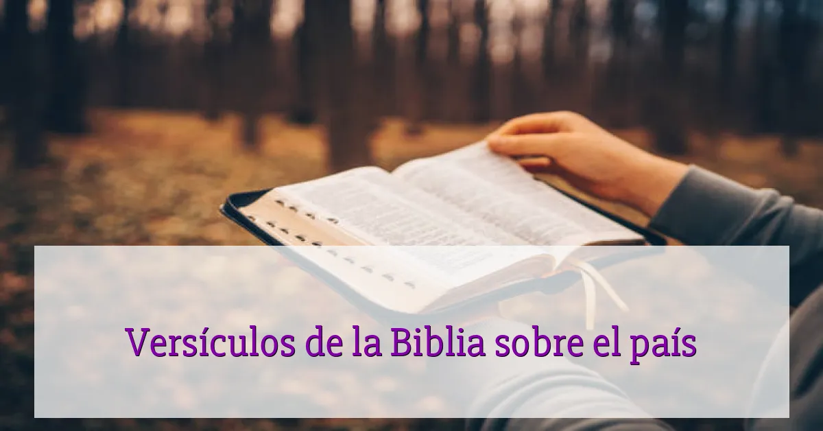 Versículos de la Biblia sobre el país