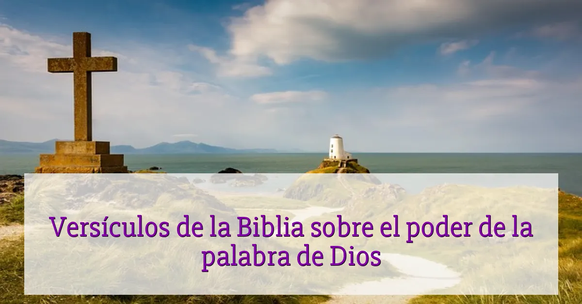 Versículos de la Biblia sobre el poder de la palabra de Dios