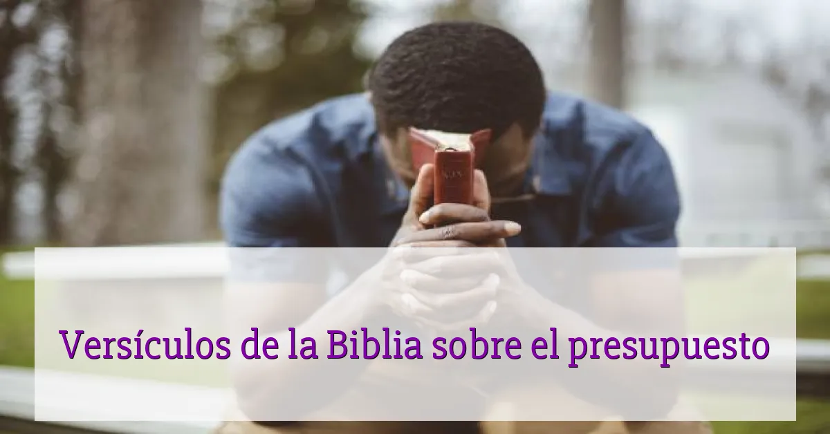 Versículos de la Biblia sobre el presupuesto