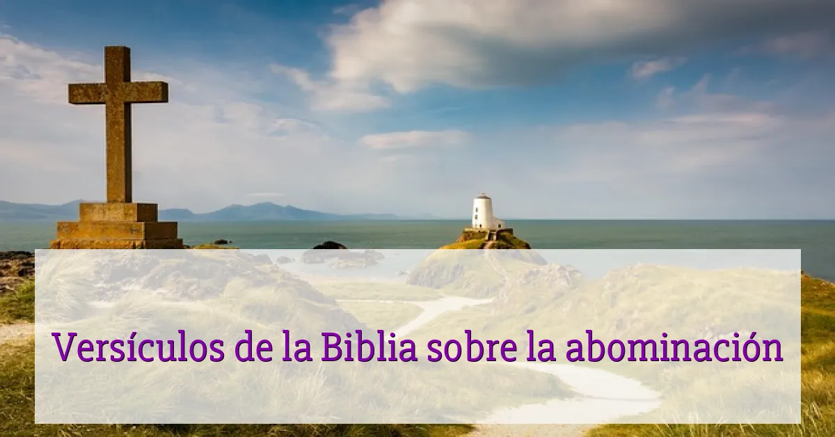 Versículos de la Biblia sobre la abominación