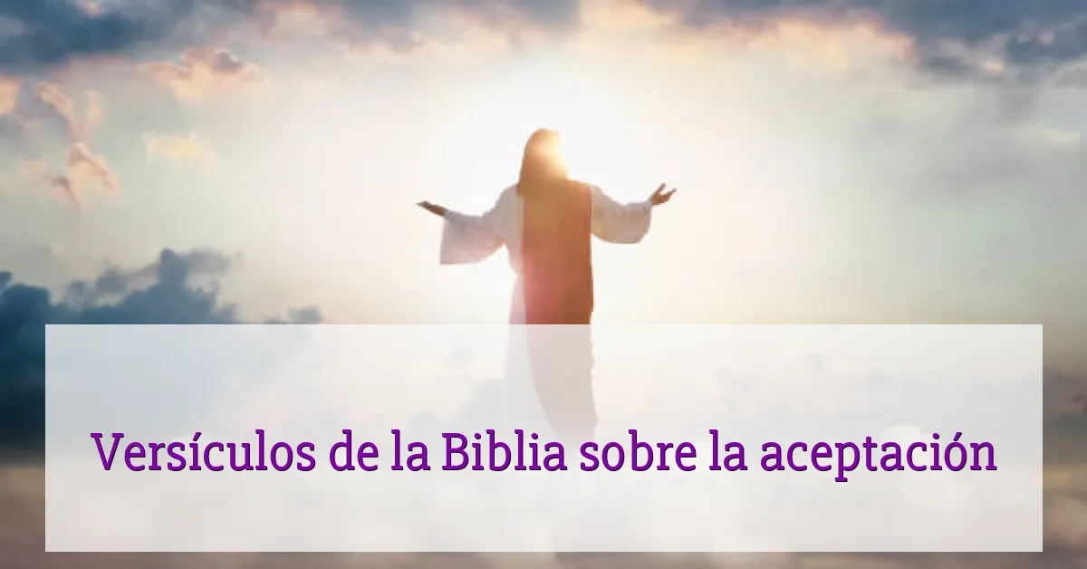 Versículos de la Biblia sobre la aceptación