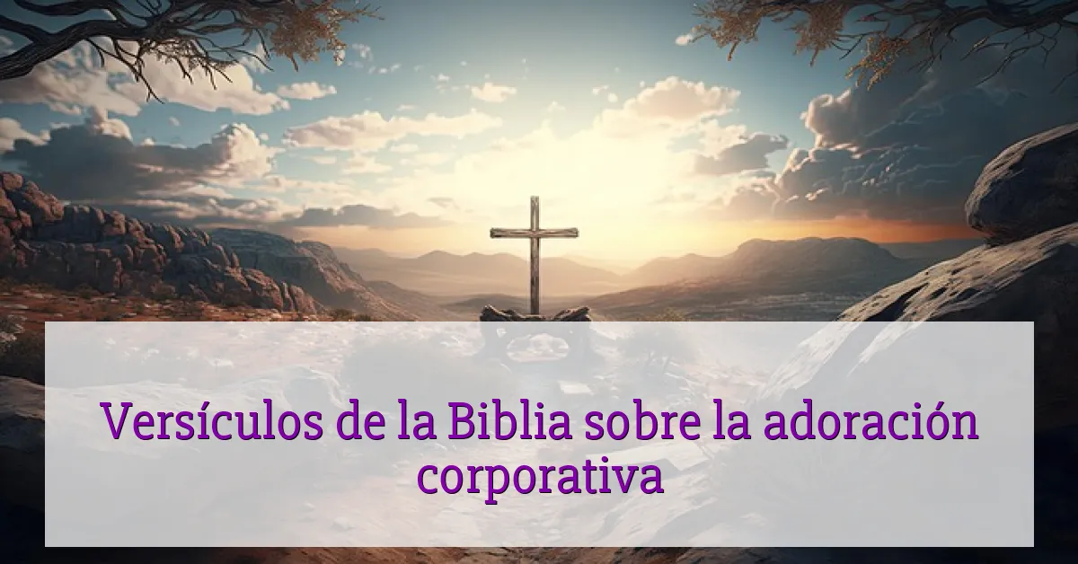 Versículos de la Biblia sobre la adoración corporativa