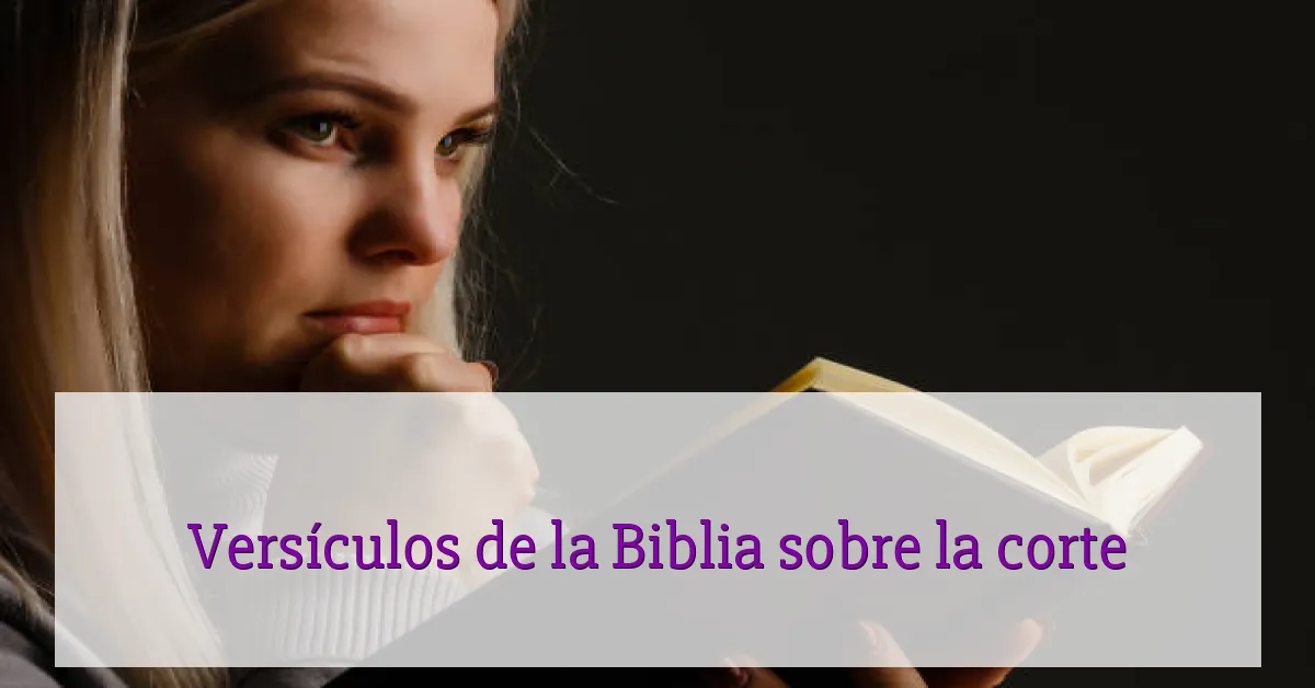 Versículos de la Biblia sobre la corte