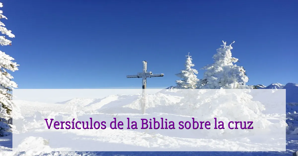 Versículos de la Biblia sobre la cruz