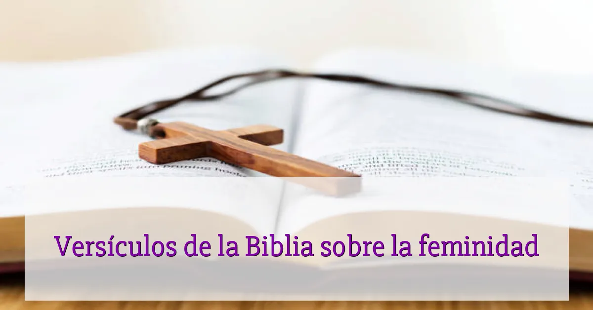 Versículos de la Biblia sobre la feminidad