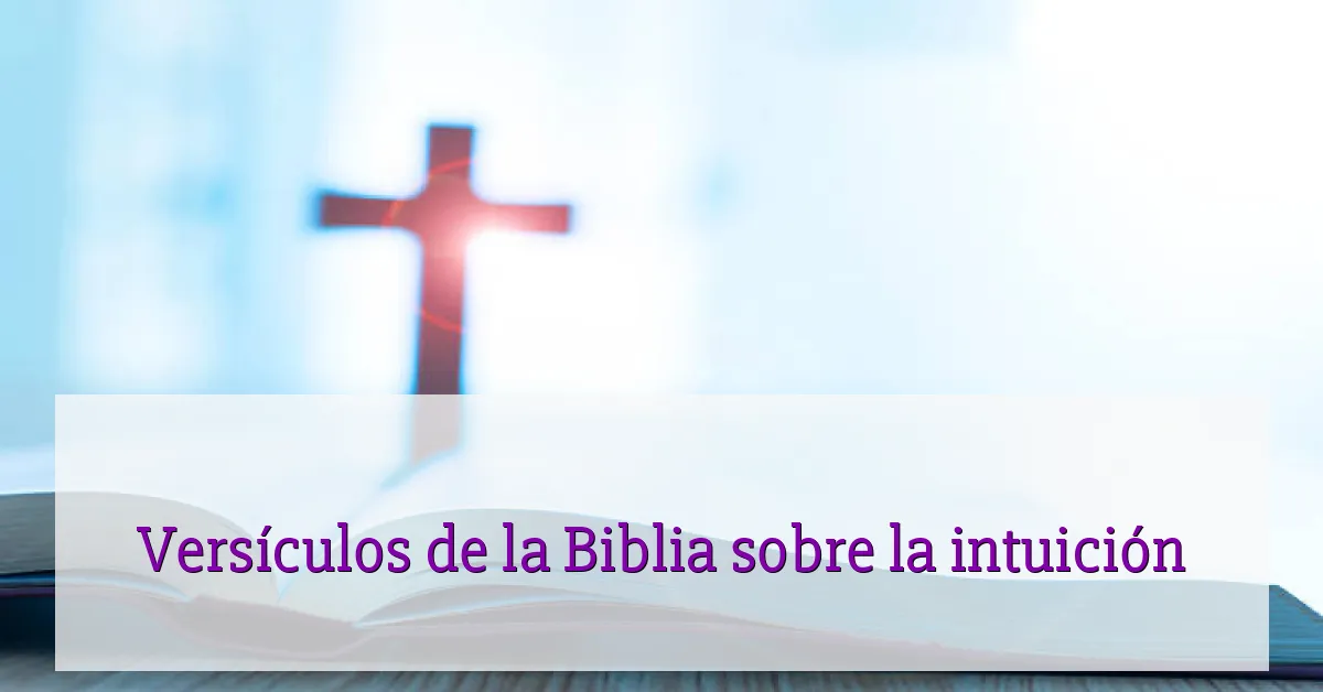 Versículos de la Biblia sobre la intuición