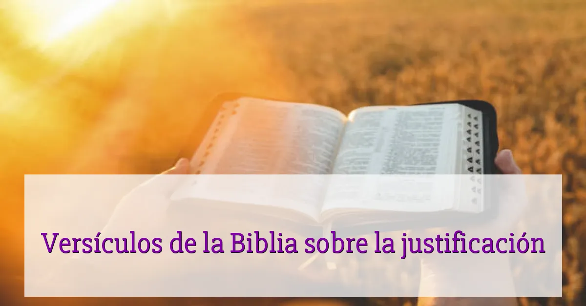 Versículos de la Biblia sobre la justificación