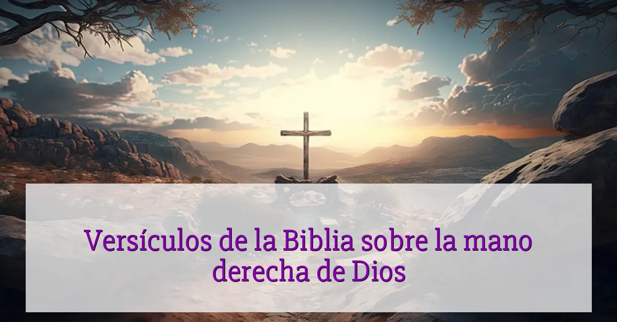Versículos de la Biblia sobre la mano derecha de Dios