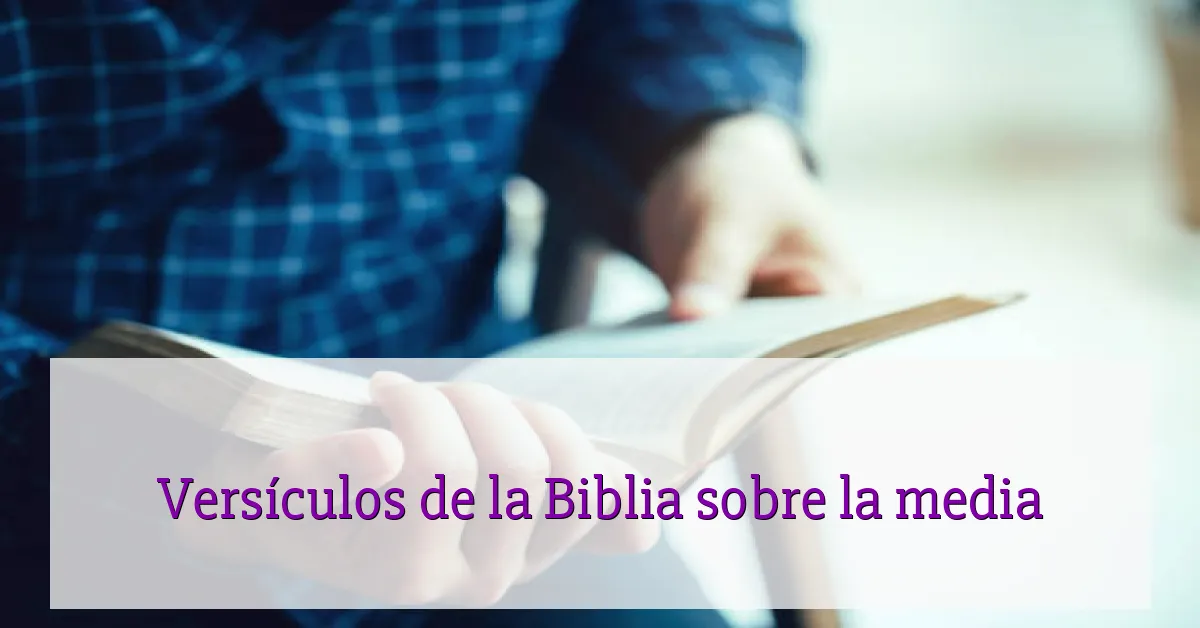 Versículos de la Biblia sobre la media