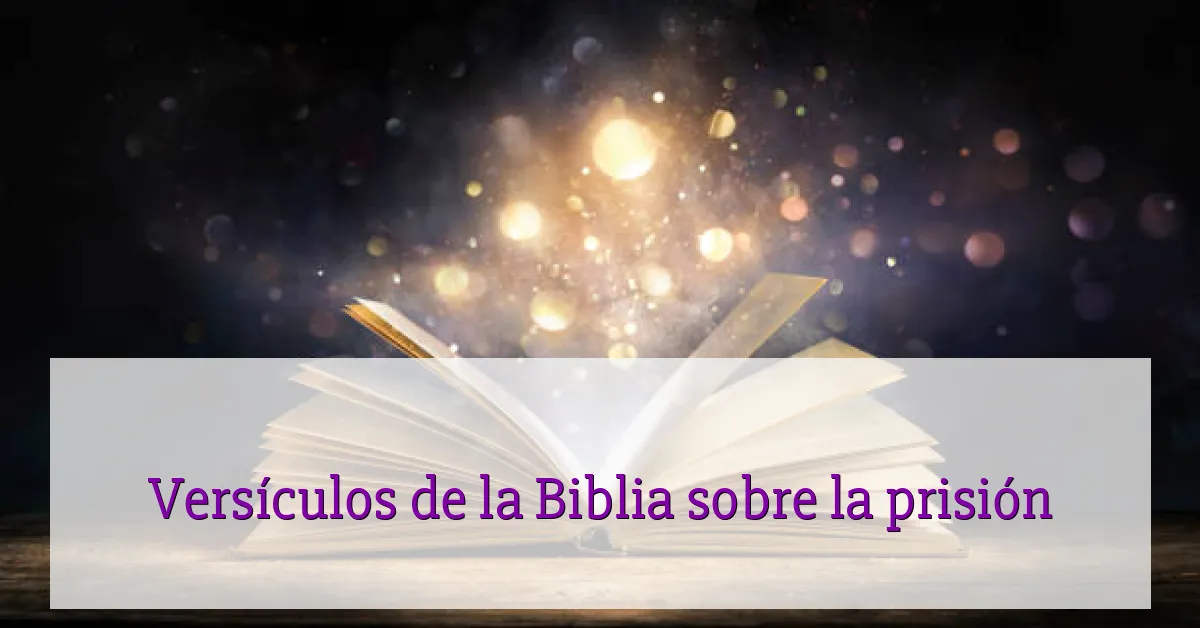 Versículos de la Biblia sobre la prisión