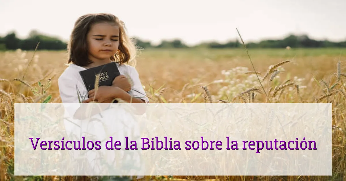 Versículos de la Biblia sobre la reputación