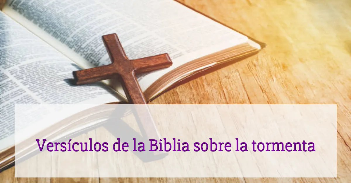 Versículos de la Biblia sobre la tormenta