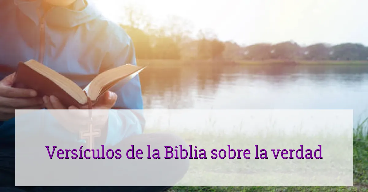 Versículos de la Biblia sobre la verdad