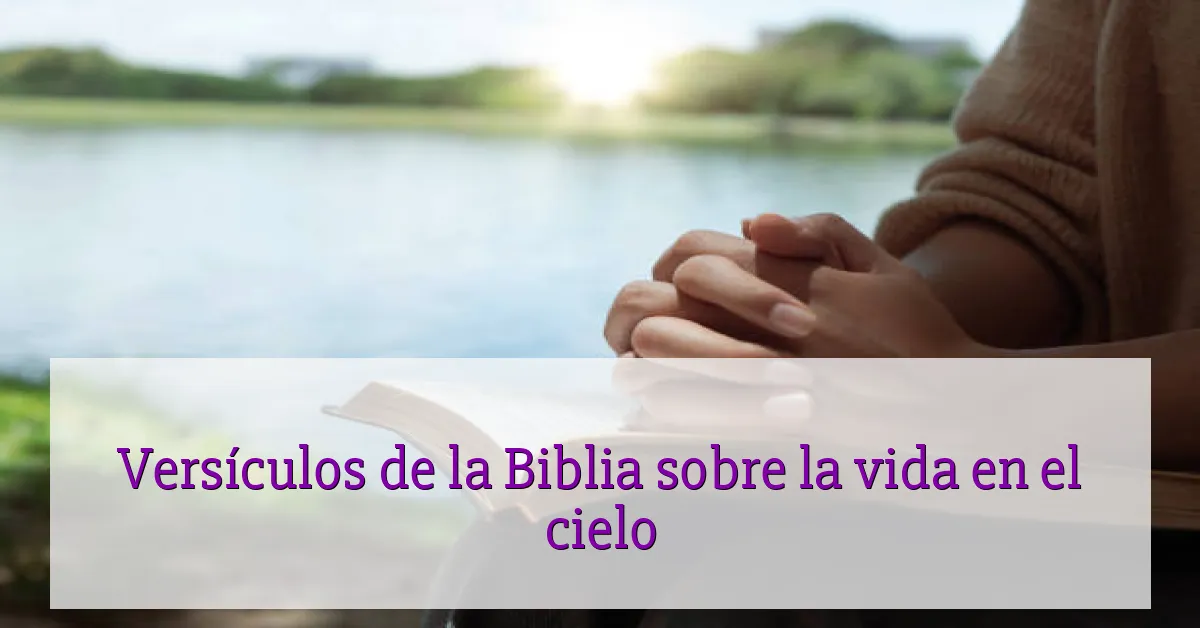 Versículos de la Biblia sobre la vida en el cielo