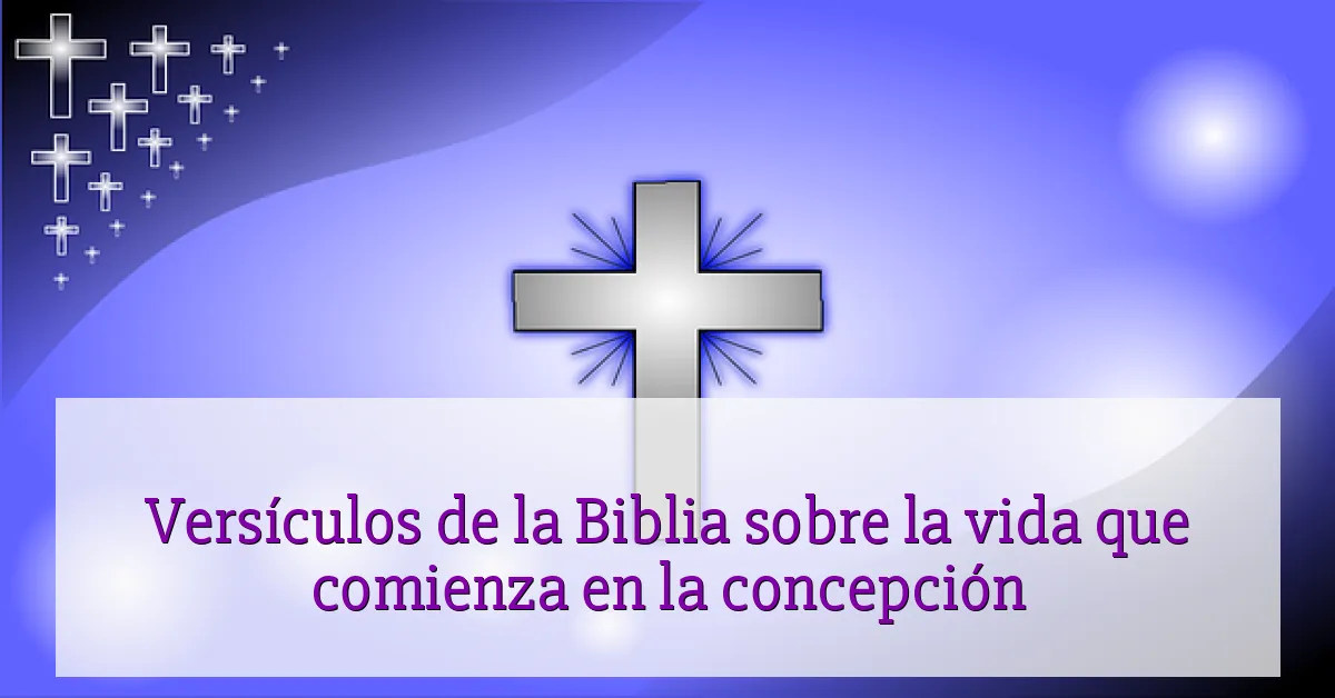 Versículos de la Biblia sobre la vida que comienza en la concepción