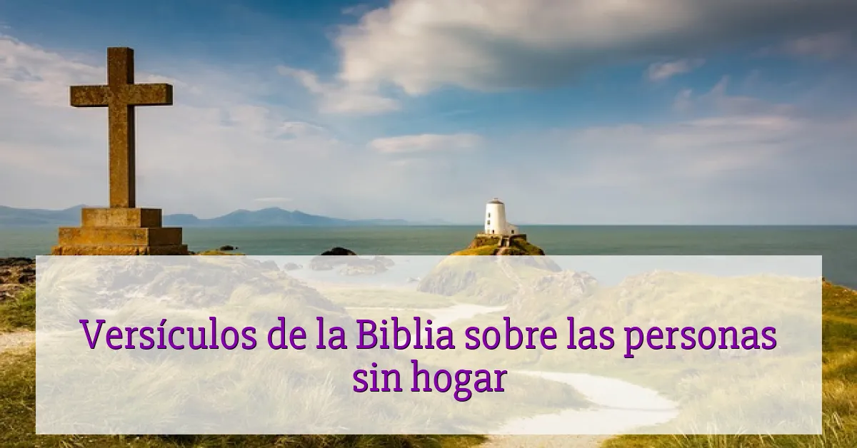 Versículos de la Biblia sobre las personas sin hogar
