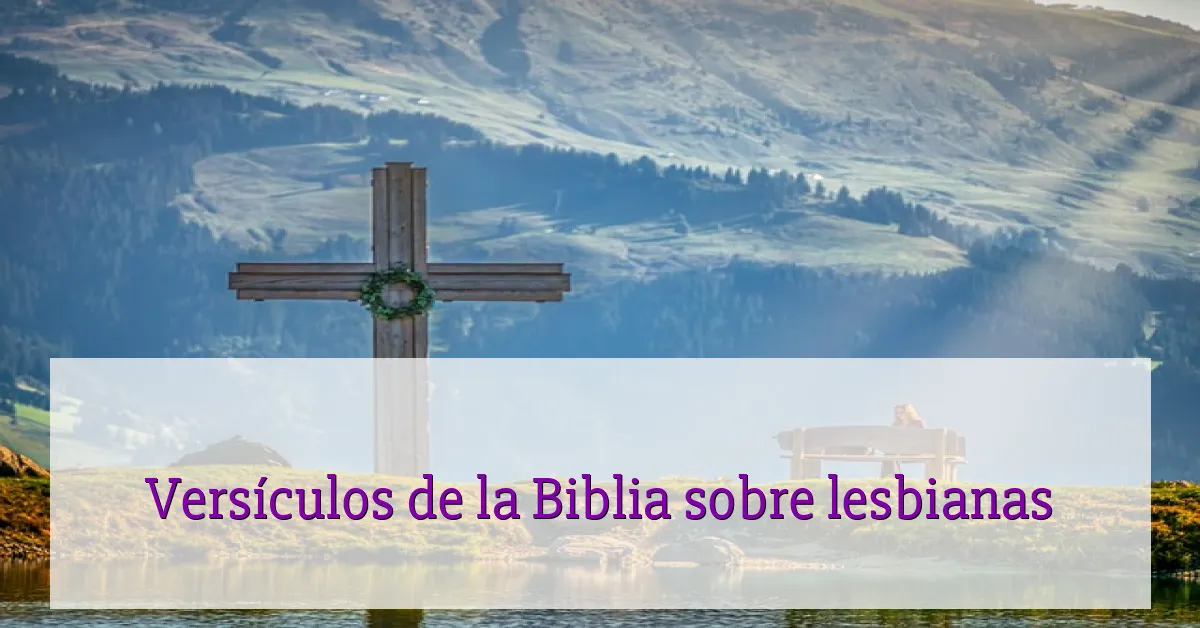 Versículos de la Biblia sobre lesbianas