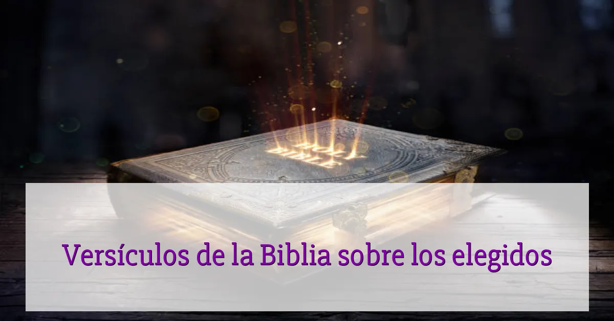 Versículos de la Biblia sobre los elegidos