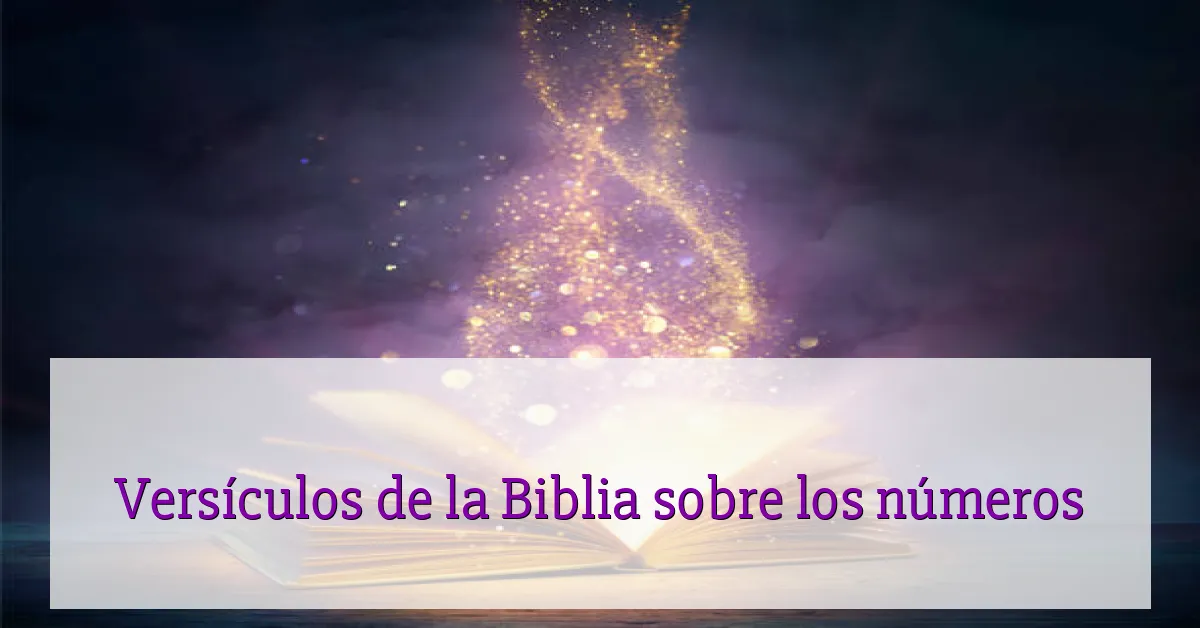 Versículos de la Biblia sobre los números