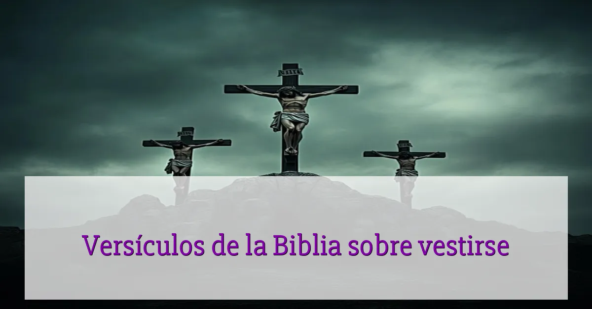 Versículos de la Biblia sobre vestirse